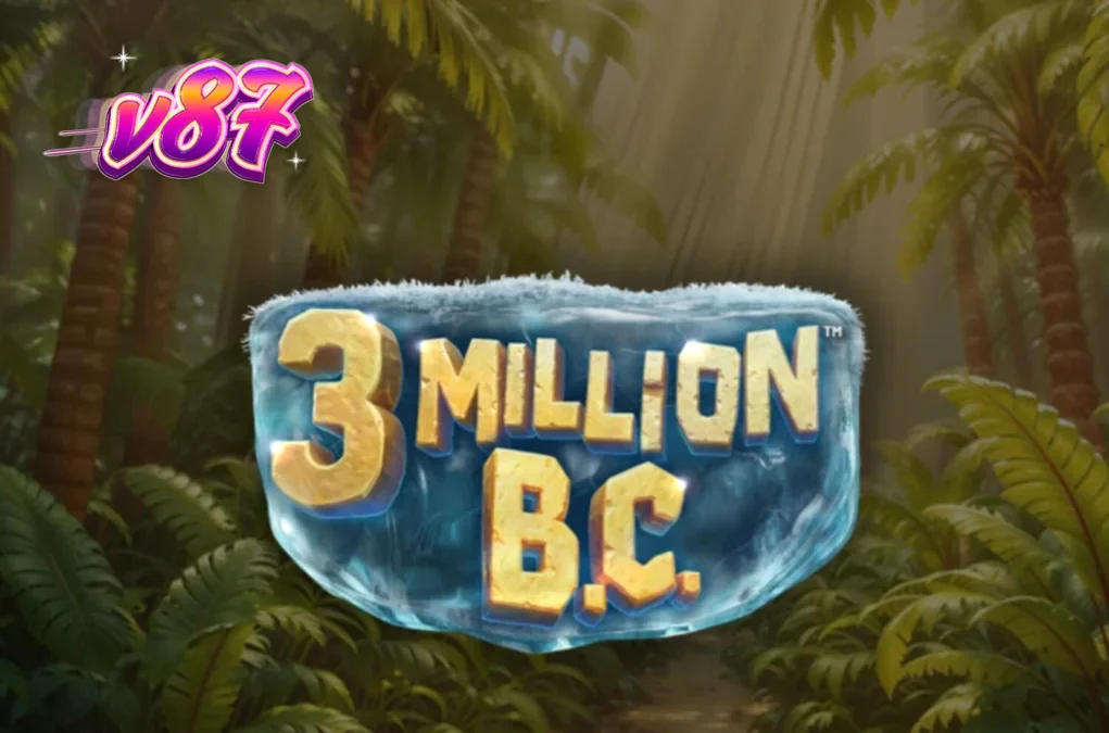 Tampilan visual slot 3 Million B.C. dengan tema prasejarah dan roda jackpot.